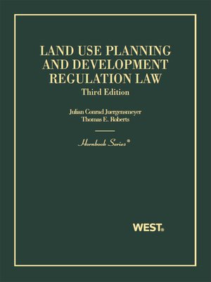 cover image of Land Use Planning and Development Regulation Law 3d (Hornbook Series)